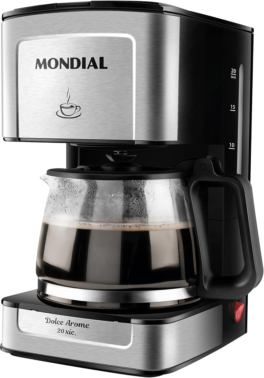 Cafeteira Elétrica Dolce Arome, Mondial, Preto/Inox, 550W, 110V - C-43-20X-SI