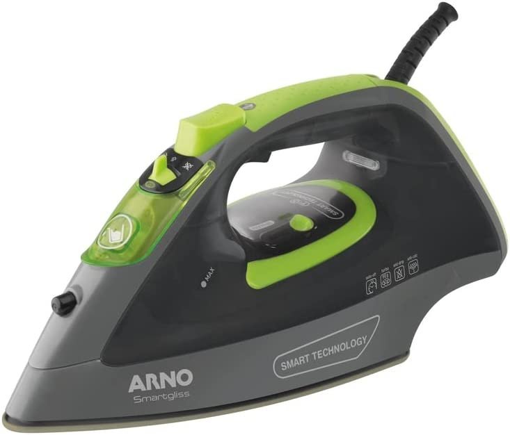 Ferro a Vapor, Arno, FSC1, Smartgliss, 127V, Cinza/Chumbo/Verde